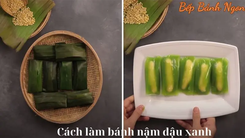 Cách làm bánh nậm đậu xanh