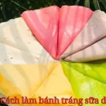 cách làm bánh tráng sữa dừa